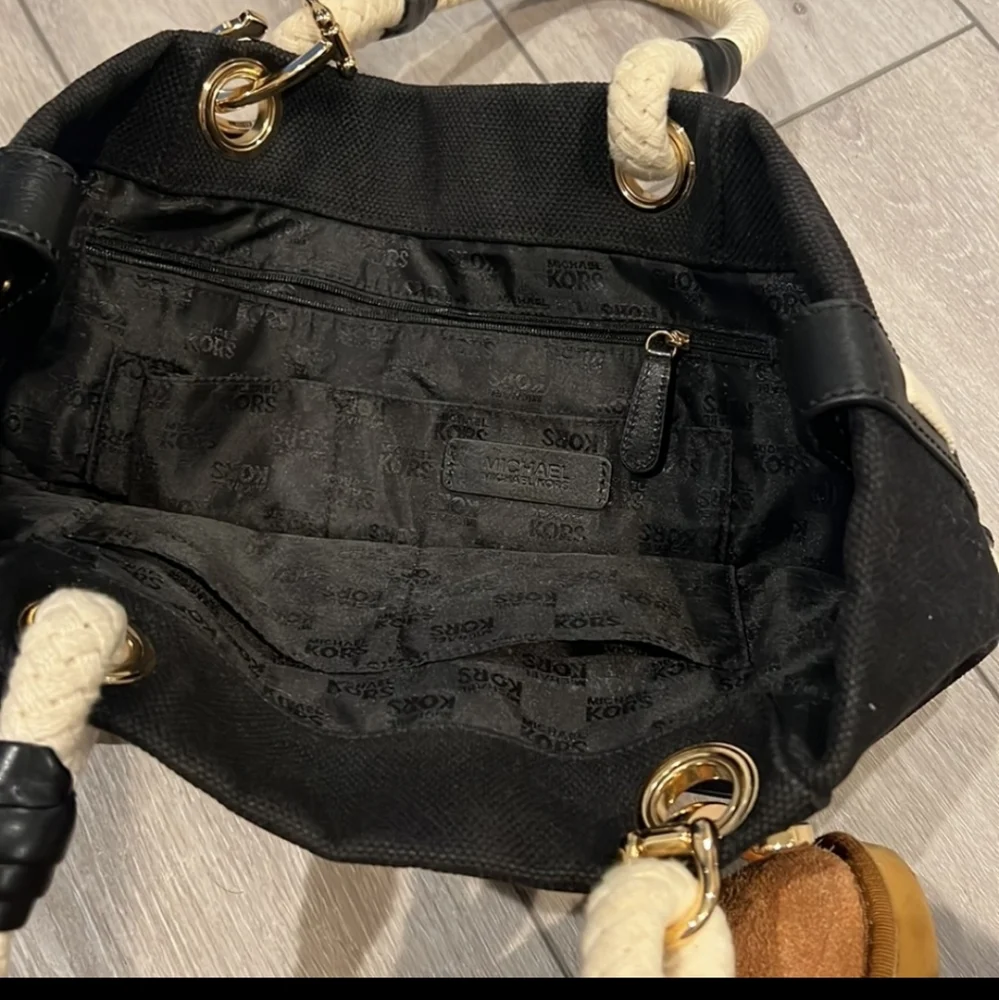 MICHAEL KORS MARINA NAUTICAL GOLD ANCHOR ROPE TOTE